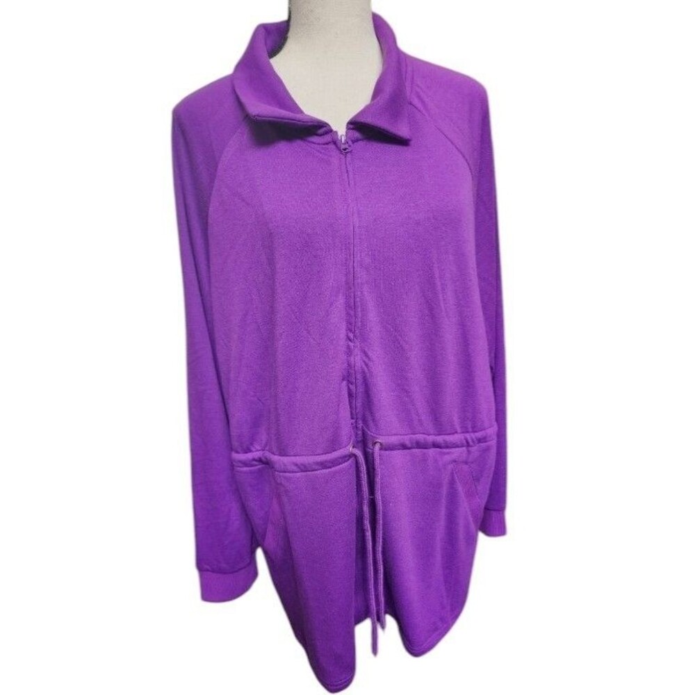 Muk Luks Purple Full Zip Jacket NWT Size XL